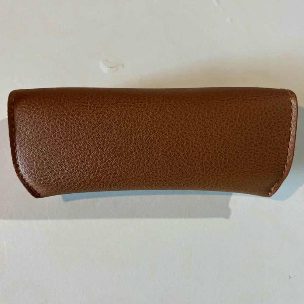 Ray Ban Sunglasses Glasses Snap Authentic Luxottica Pebbled Brown CASE ONLY Used